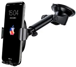 Автомобільний тримач холдер із БЗУ Baseus Wireless Fast Charger Gravity Car Mount - мініатюра 3