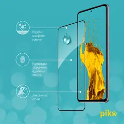 Скло захисне Piko Full Glue Xiaomi Poco F5 Pro Black (1283126589911) - мініатюра 4