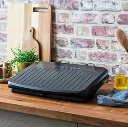 Гриль Russell Hobbs Foreman прижимний Fit Grill Large 2400Вт темп. режимів-1 пластик чорний - мініатюра 3