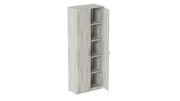 Шафа Анжело Ferrum-decor на 5 полиць 2 двері 1900x800x380 ДСП Бетон 16 мм (FRD-105054)