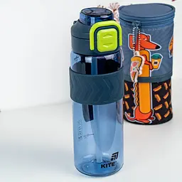 Пляшечка для води Kite 800 мл синьо-зелена (K25-1234-2) - мініатюра 5