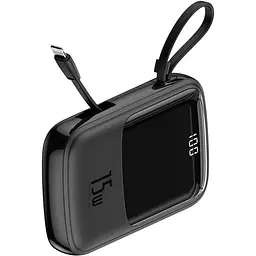 Портативна батарея Powerbank Baseus Q-Pow Digital Display With Lightning Cable 10000 mAh PPQD-B01 Black - мініатюра 4