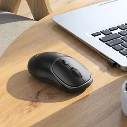 Маніпулятор миша HOCO GM25 Royal dual-mode business wireless mouse Dark Night Black - мініатюра 3