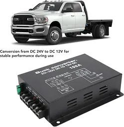 Перетворювач автомобільної напруги DC24-12 100A - мініатюра 6