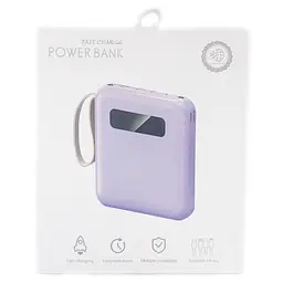 УМБ Power Bank 5000mAh повербанк з екраном і ліхтариком 4 в 1 Kaws (11224) - мініатюра 8