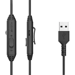 Гарнітура A4Tech A4-Tech FH100U USB Black-White (FH100U (Panda)) - мініатюра 5