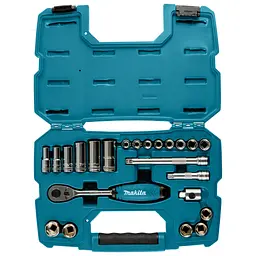 Набір головок торцевих з тріскачкою (23 предмети) Makita B-65573