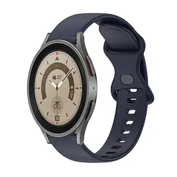 Силіконовий ремінець для смарт-годин BeWatch Amazfit універсальний S 20 мм Темно-синій (101N3S06.2) - мініатюра 5