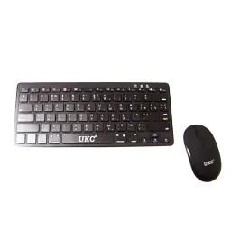 Клавіатура бездротова з мишкою UKC WI 1214 чорна чорна (WI 1214_601) - мініатюра 5