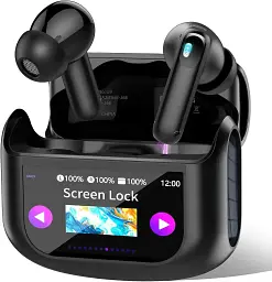  Бездротові навушники Bluetooth 5.4 QXUFV навушники-вкладки із сенсорним екраном Smart Touch, Bluetooth