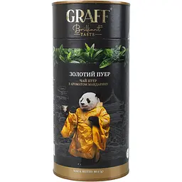 Чай пуер Graff Gold Puerh з мандарином 240 г (3 шт. х 80 г) - мініатюра 5