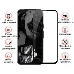Скло захисне BeCover Google Pixel 8a Black (711663) - мініатюра 3