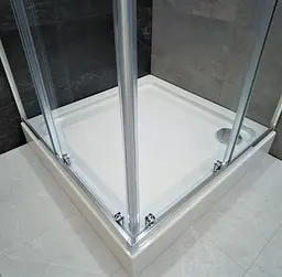Душова кабіна Dusel A-513 80x80x190 прозоре, Універсальна, прозорий, хром, 80x80 - мініатюра 6