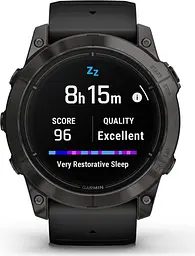 Смарт-годинник Garmin Epix Pro [Gen 2] Sapphire Edition 47mm Carbon Gray DLC Titanium with Black Band [010-02803-10] [86532] - мініатюра 7