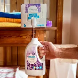 Органічний рідкий засіб Sodasan Color Lavender для прання кольорових і чорних речей 1.5 л - мініатюра 3