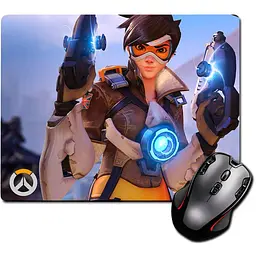 Ігрова поверхня Nextprint Трейсер Овервотч Tracer Overwatch 220 х 180 мм (2550)