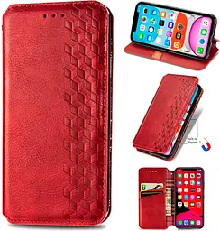 Чохол-книжка GETMAN Cubic Cover Case для Xiaomi 13 Lite Red [85852] - мініатюра 3