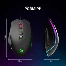 Миша GamePro Nitro GM365 Чорний - мініатюра 4