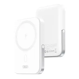 Акумулятор бездротовий XO PR242 5000mAh Magnetic wireless 15W з підставкою білий - мініатюра 2