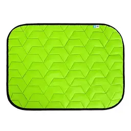 Двостороння підстилка для собак AiryVest, 80х55 см, салатово-чорний (80)
