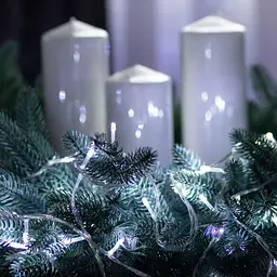Гірлянда-нитка GarlandoPro 190 LED довжина 18 м прозора, білий (W400LEDW) - мініатюра 6