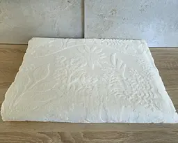 Простирадло махрове жакардове Parisa Home Premium 200х220 щільність 470 г/м2 кремове - мініатюра 2