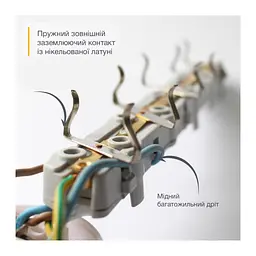 Мережевий подовжувач Electrum C-ES-1816 3.0m 5 роз, white (C-ES-1816) - мініатюра 4