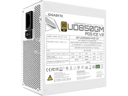 Блок живлення Gigabyte UD850GM PG5 V2 ICE (GP-UD850GM PG5 ICE) - мініатюра 5