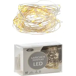 Гірлянда-струна Chomik 60 LED теплий білий 6.2 м - мініатюра 3