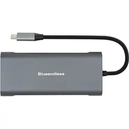 Адаптер USB Type-C - 2 x USB 3.0, 1x USB 2.0, 1x Type C (PD), HDXiaomi, SD, RJ45