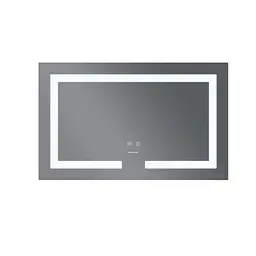 Дзеркало Mixxus Hard MR07-80x50 (LED Touch, антизапотівання, димер, регулювання яскравості) MI6658 - мініатюра 4