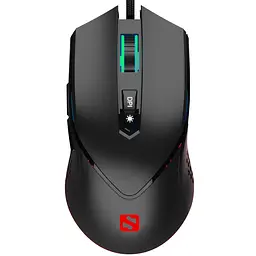 Мишка Sandberg Azazinator Mouse 6400 RGB, ігрова, 6400dpi., 7кн.