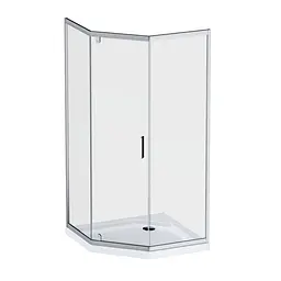 Душова кабіна Am.Pm Gem 5-corner Pivot 90x90 см без піддону хром матовий W90UG-405-090MT, Хром матовий - мініатюра 8