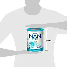 Суха молочна суміш NAN Optipro 3 з 5 олігосахаридами та L. Reuteri для дітей від 12 місяців 1.6 кг (2 шт. по 800 г)  - мініатюра 8