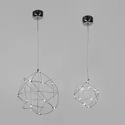 LED-світильник із підвісною каркасною конструкцією 20х30 см Line F Арт. AA228-200 CH