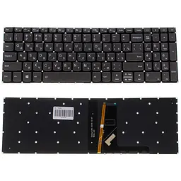Клавіатура для ноутбука LENOVO (IdeaPad: 330S-15) rus чорний без фрейма підсвічування клавіш
