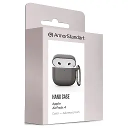 Чохол для навушників Armorstandart Hang Case для Apple AirPods 4 Advanced ash (ARM81278) - мініатюра 3