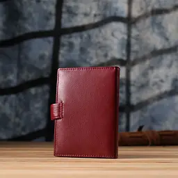 Стильна обкладинка на документи для жінок з натуральної шкіри ST Leather 23117 бордова - мініатюра 10