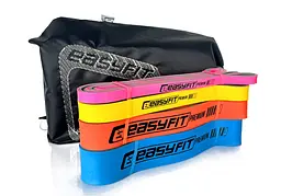 Набір двошарових гумок для підтягування EasyFit Premium 7-63 кг (4 шт) (EF-7634s) - мініатюра 4