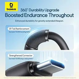 Кабель Baseus Ultra-Fast 3in1 Fast Charging Cable USB для MicroUSB+Lightning+Type-C 3.5A 0.8m P10376303121-01 Black - мініатюра 5