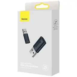 Перехідник USB 3.1 M to USB-C F blue Baseus (ZJJQ000103) - мініатюра 6