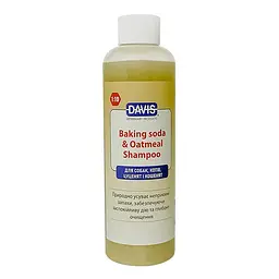 Шампунь Davis Baking Soda&Oatmeal ДЕВІС Харчова сода дезодорувальний із заспокійливою дією для собак і котів 200 мл