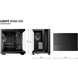 Корпус be quiet! Light Base 500 Tempered Glass без БЖ Black (BGW83) - мініатюра 7