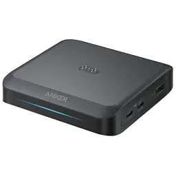 Зарядний пристрій Anker 2xUSB-C + 1xUSB-A 150W Pogo pin black (A1903G11)