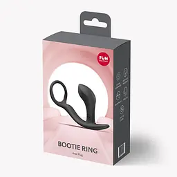 Анальна пробка з ерекційним кільцем Fun Factory Bootie Ring 6.7 см (чорний) - мініатюра 8