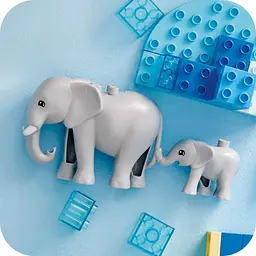 Конструктор LEGO DUPLO Town Сімейства диких тварин 3 в 1, 92 деталі (10446) - мініатюра 9