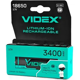 Акумулятор Videx 18650 3400 mAh
