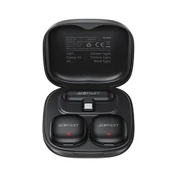 Бездротова мікрофонна система ACEFAST R1 dual-mic (Type-C) Black (6974316284895) - мініатюра 4