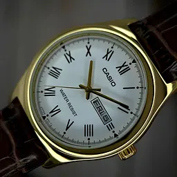 Чоловічий годинник Casio MTP-V006GL-7B Золотистий ( AT1141-0274 ) - мініатюра 4