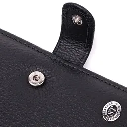 Солідний чоловічий гаманець з натуральної шкіри ST Leather 22467 чорний - мініатюра 3